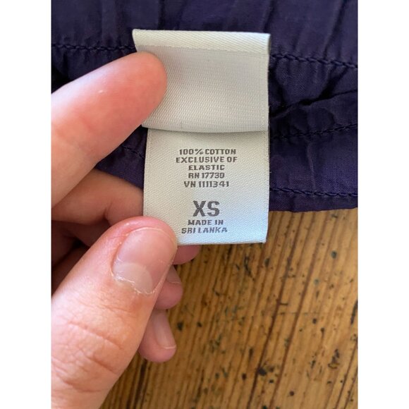 Merona Womens Blue‎ Elastic Waist Cotton Skirt XS Lightweight Casual Midi Length - Picture 5 of 8